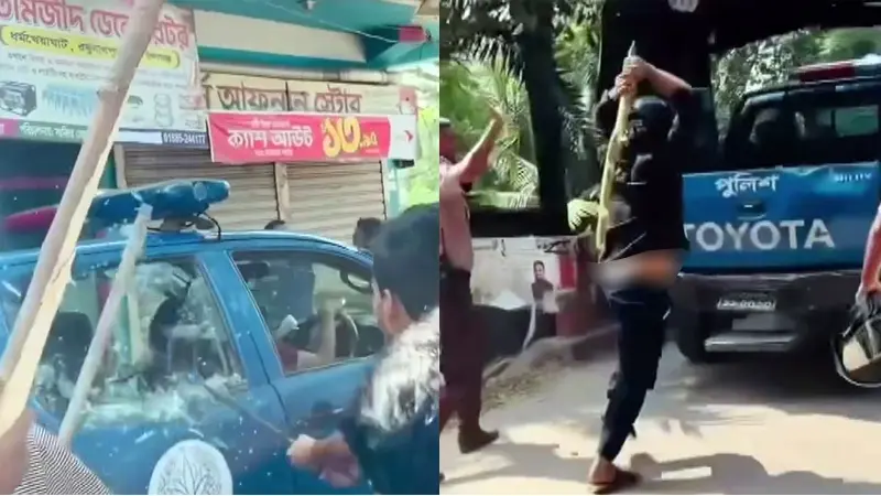 নিষিদ্ধ যুবলীগ ও ছাত্রলীগের মিছিল থেকে পুলিশের ওপর হামলা, আহত ২