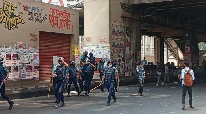 সচিবালয়ে পুলিশ-শিক্ষার্থী সংঘর্ষে আহত ৪০
