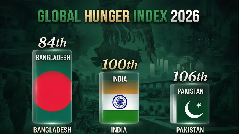 বিশ্ব ক্ষুধা সূচকে ভারতের চেয়ে ভালো অবস্থানে বাংলাদেশ
